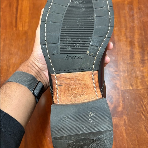 Wolverine 1000 Mile Men's Black Leather Boots size 9 - Picture 6 of 11